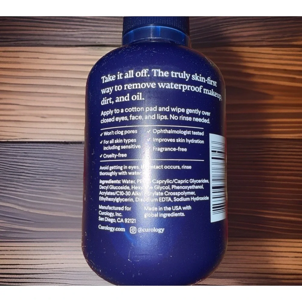 Curology Micellar Makeup Remover Size‎ 100ml/3.4oz AUTHENTIC NEW